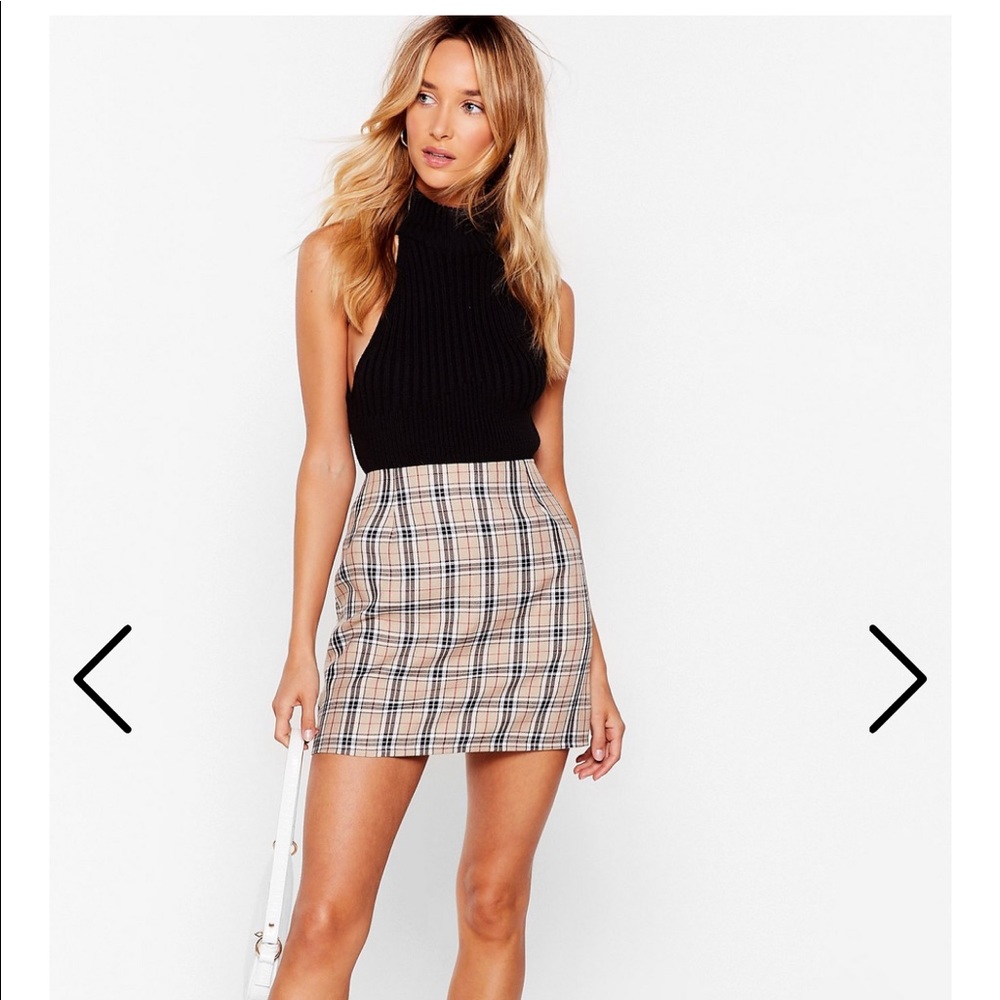 Plaid Mini Skirt